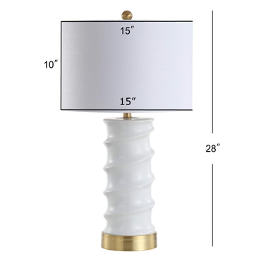 Taipei 28" Ceramic LED Table Lamp - JONATHAN Y
